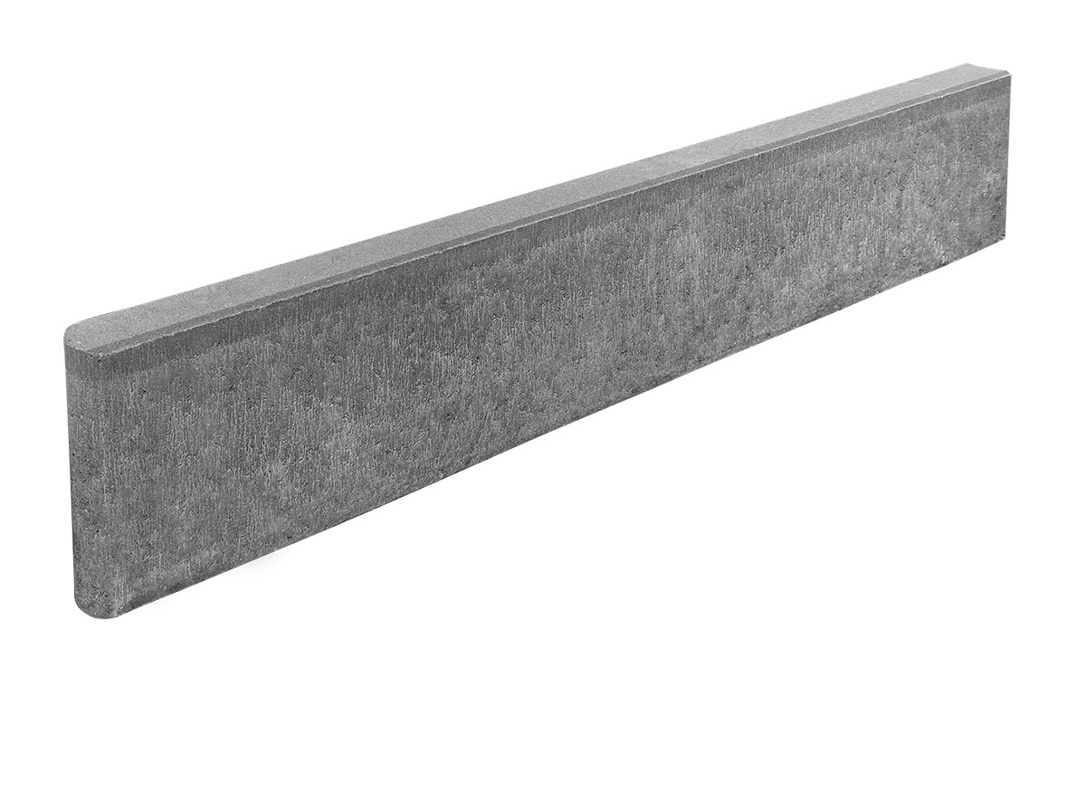 Obrubník ROVNÝ guľatý zámok 100x20x5 Sivý Obrubník ROVNÝ guľatý zámok 100x20x5 Sivý