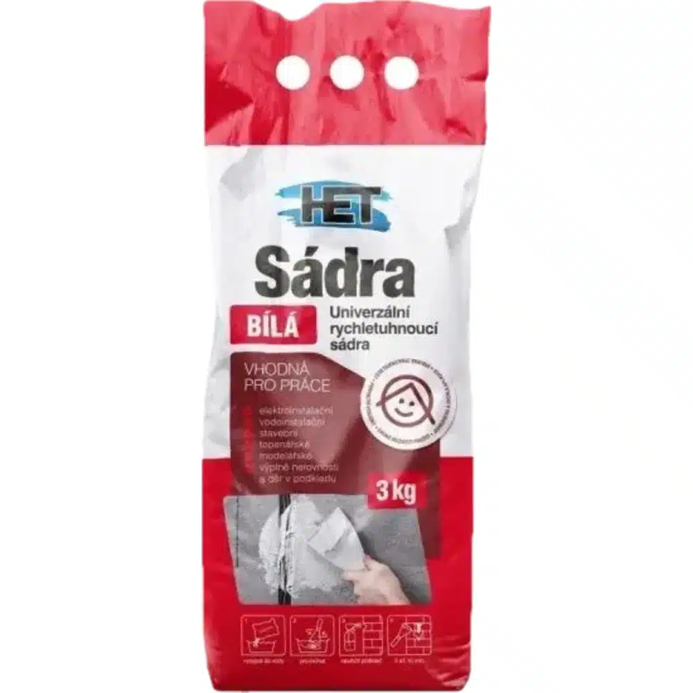 Sadra modelárska biela 40kg