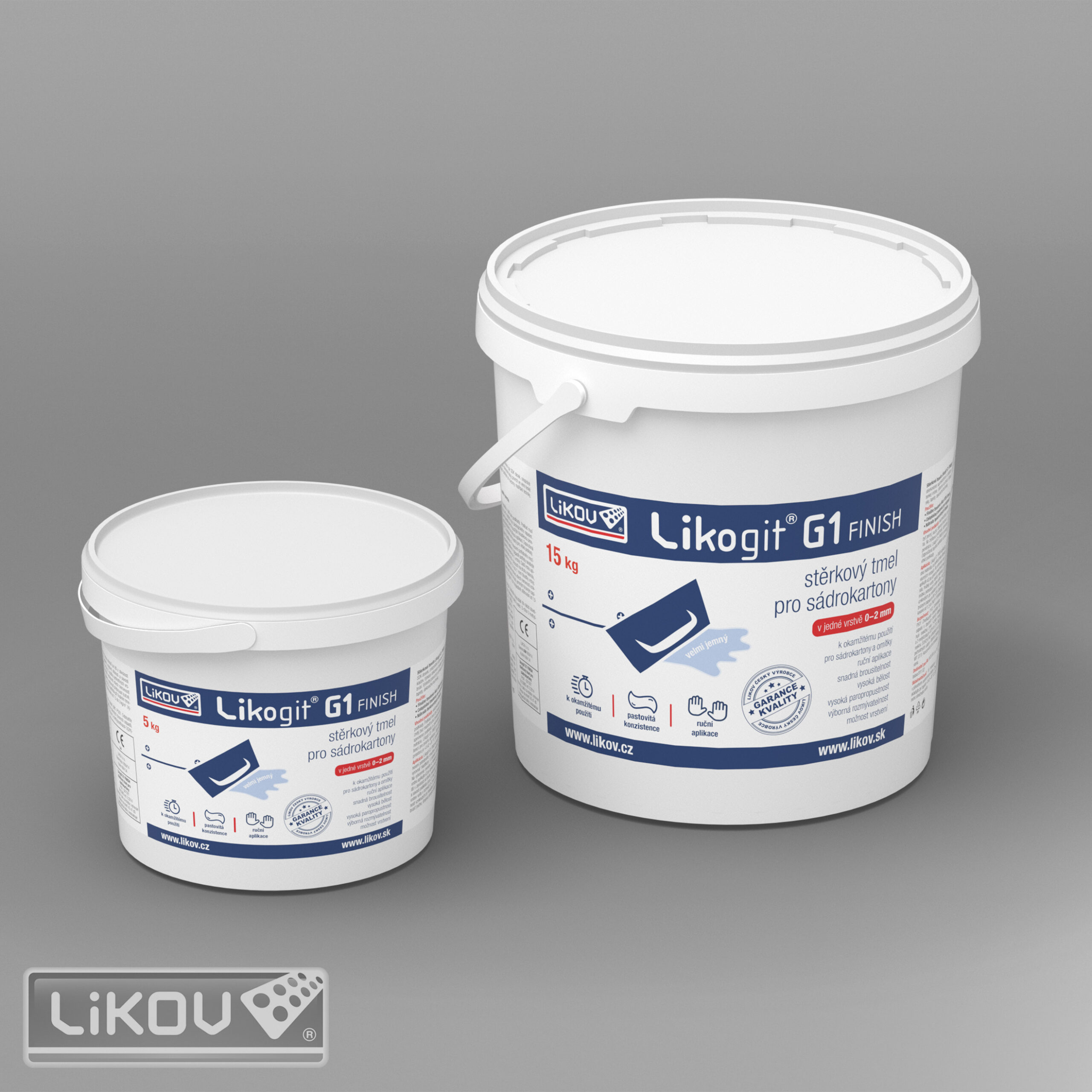 LIKOGIT G1 Finish na sadrokartón 5kg LIKOGIT G1 Finish na sadrokartón 5kg
