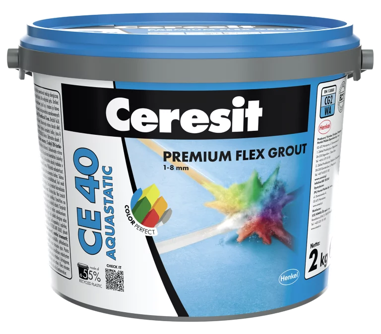 Ceresit-CE40-5kg-Front-SK-ecommerce Ceresit CE 40 Aquastatic Škárovacia hmota, Ceresit CE 40 Aquastatic Cementová škárovacia hmota
